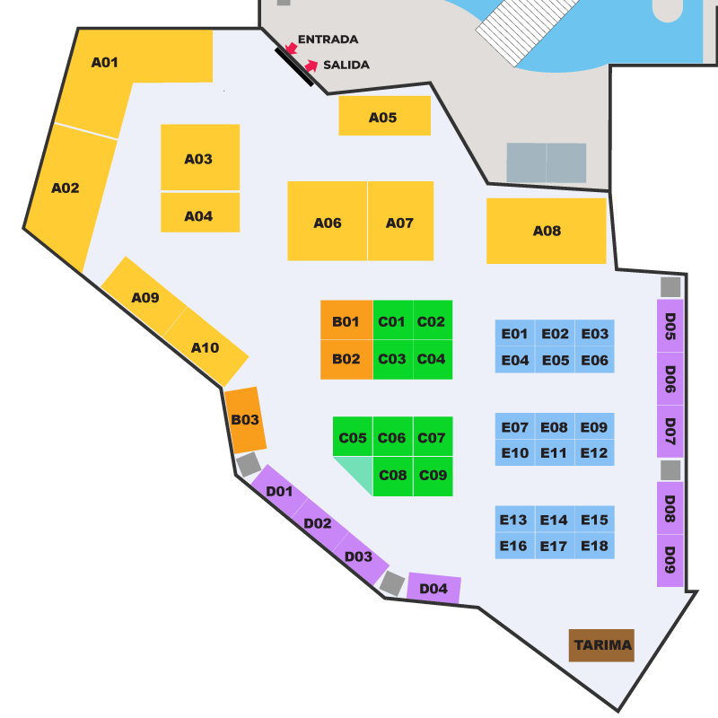 Mapa de Stands Expo GPM 2026 Lechería